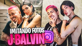 Imitando Fotos de J.BALVIN de INSTAGRAM por UNA SEMANA *FT. Dua Lipa