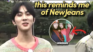 Jungwon mentioned NewJeans during Enhypen's Vlog
