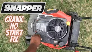Snapper push mower won't start Carburetor Replacement briggs and stratton