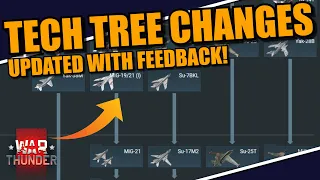 War Thunder - TECH TREE CHANGES FEEDBACK worked? Gaijin EXPLAINING some of the changes!