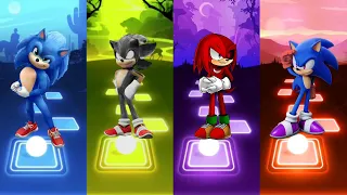 Sonic The Hedgehog 🆚 Dark Sonic 🆚 Knuckles Sonic 🆚 Sonic The Hedgehog | Tiles Hop EDM Rush
