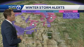 Increasing rain, snow and wind set to impact New Mexico