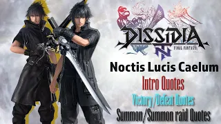 Dissidia NT: Noctis Result & Summon voicelines