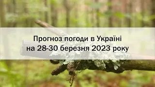 Прогноз погоди в Україні на 28-30 березня 2023 року