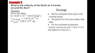 Orbital Mechanics Example 3