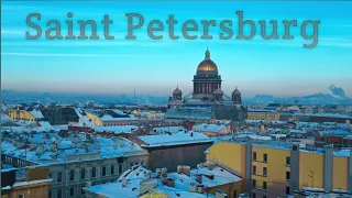 Saint Petersburg. Drone cinematic video. DJI mavic air 2. 4K