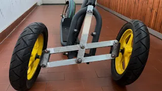 ADAPTADOR PARA PATINETE OU BIKE DE 3 RODAS CASEIIRO DIY, INVENTOS E IDEIAS