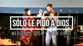 🔵 SOLO LE PIDO A DIOS (con Letra) Mercedes Sosa & León Gieco