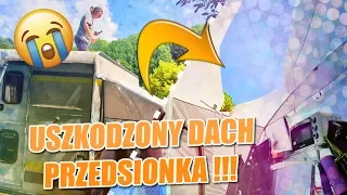 SZOK! Dziura w DACHU! Uszkodzony przedsionek w KAMPERZE.. Porwany dach, jak naprawić? Usuwamy szkody