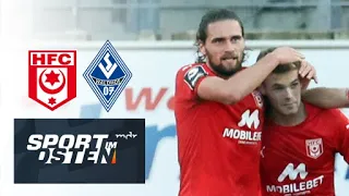 Dank zwei Standardtreffern: Hallescher FC dreht Partie gegen Waldhof Mannheim | MDR