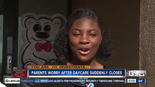 Parents worry after daycare suddenly closes