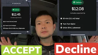 Uber Eats Tips and Tricks Accept or Decline