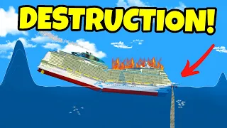 Doing EVERYTHING I CAN To Sink This Cruise Ship In Floating Sandbox