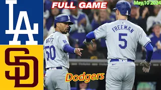 Los Angeles Dodgers vs San Diego Padres [FULL GAME] May 10, 2024 - MLB Highlights | MLB Season 2024