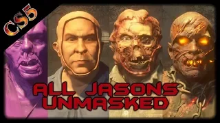 ALL JASON'S UNMASKED in Friday the 13th the game