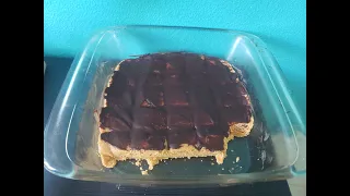 3 Ingredient Homemade Peanut Butter Bars!