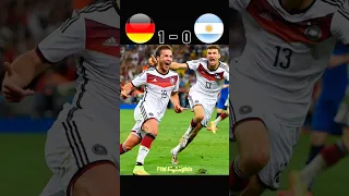 Germany vs Argentina FIFA World Cup 2014 Final #football #shorts #youtube