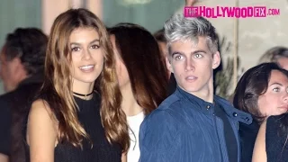 Kaia Gerber & Her Brother Presley Have Dinner Together At Soho House In Malibu 5.26.16