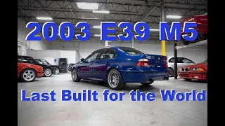 3rd From The Last E39 M5 Build Worldwide: 2003 LeMans Blue over Black w/30K Miles - Now Available!