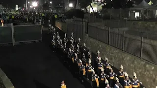 UCLA Marching Band at UCLA vs. Stanford University Football, Parade Block into Rose Bowl