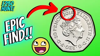 This is SO rare! Another Top Hunt! 50p Coin Hunt #167