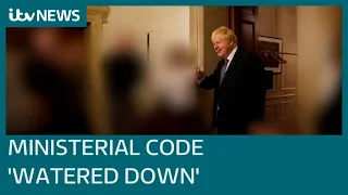 Boris Johnson accused of watering down rules for ministers following ‘partygate’ | ITV News