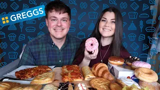 trying the *entire* bakery from GREGGS | taste test!