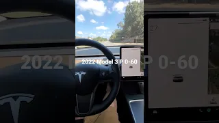 2022 Model 3 Performance 0-60, 90%