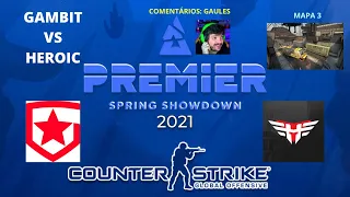 GAMBIT VS HEROIC - TRAIN (MAPA 3) (PTBR) - BLAST PREMIER SPRING SHOWDOWN 2021