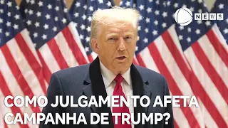 Como julgamento afeta campanha de Trump a presidência dos EUA?