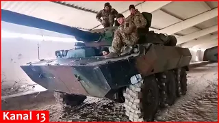 AMX-10 tanks sent by France used by Ukrainian army