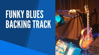 Funk blues backing track | Guitar & harmonica jam track in G