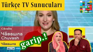 Türkçe TV Sunucuları (18 Dilde) - Turkic TV Anchors (18 Languages)  Pakistani Reaction 🇹🇷😱😳