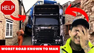 Young Truck Driver Trapped on England's Narrowest Roads