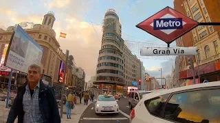 MADRID, GRAN VIA — Spain (España) Walking Tour【4K】🇪🇸