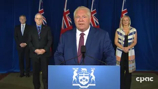 Ontario COVID-19 Update: Premier Ford announces $1.6B to assist municipalities – August 12, 2020