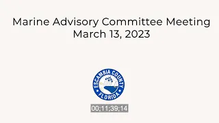 03 13 2023 Marine Advisory Committee Meeting
