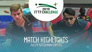 Cristian Pletea vs Amir Hossein Hodaei | 2019 ITTF Nigeria Open Highlights (U21 Final)