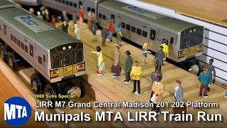 Munipals MTA M7 LIRR Grand Central Madison + Bascule Bridge Train Run @Trainman6000 9000 Sub Special