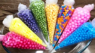 Making Crunchy Foam Slime With Piping Bags | GLOSSY SLIME | ASMR Slime Videos #1754