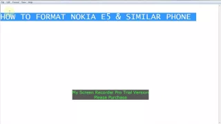 How to Format Nokia E5