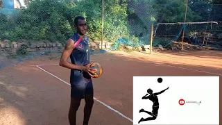 volleyball service training