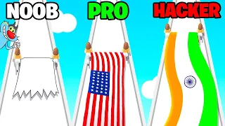 NOOB vs PRO vs HACKER | Flag Painting | With Oggy And Jack | Rock Indian Gamer |