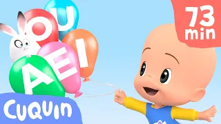 Vowels Balloons! Learn the vowels with Cuquin and his magic balloons 🔠🎈 videos & cartoons for babies