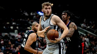 Highlights: Jock Landale First Career Start - 10 PTS, 11 REB | San Antonio Spurs vs. LA Clippers