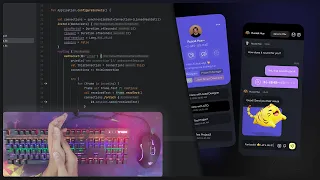 Asmr Programming - Android Chat App Coding JetpackCompose/Kotlin +Ktor