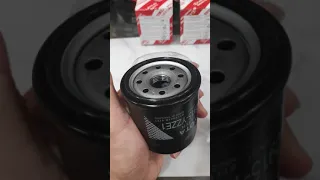 Original vs Fake toyota oil filter comparison