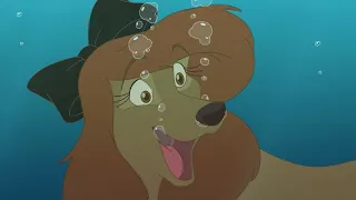 the fox and the hound 2:dixie underwater art(by darkbunny666)