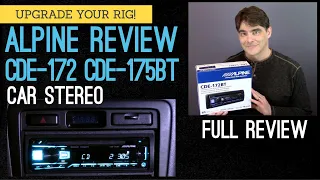 Alpine Full Review CDE-172BT & 175BT Car Stereo. INCREDIBLE Car Audio CD Player Bluetooth Headunit