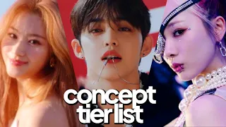 ranking EVERY kpop concept (tier list)